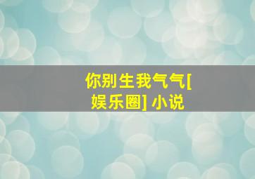 你别生我气气[娱乐圈] 小说